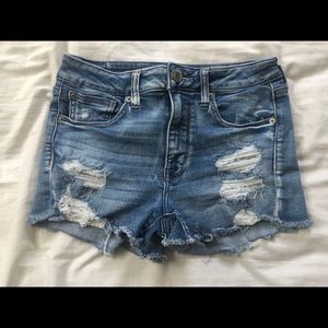 American Eagle distressed jean shorts